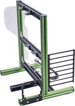 DIY Computer Motherboard Case Rack, ATX/M-ATX/ITX Open Air Frame Chassis Set, Creative Personality Vertical Overclocking Open Aluminum Frame Bracket, Water-Cooled