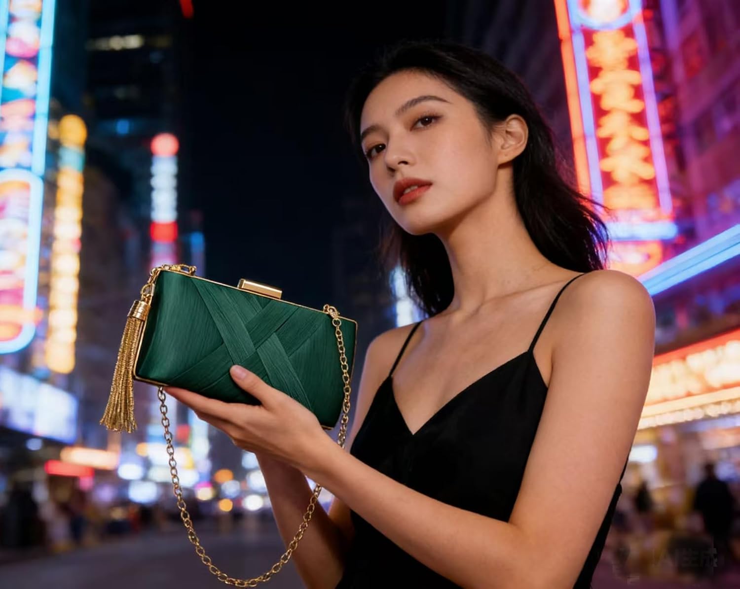 Clutch Purses for Women Formal Evening Clutch Purse Shoulder Cross Body Bags for Wedding Party Handbag with Tassel