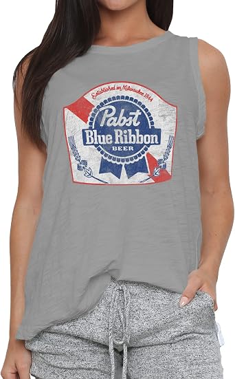 Pabst Blue Ribbon Womens Dark Grey Colorway Tank Top