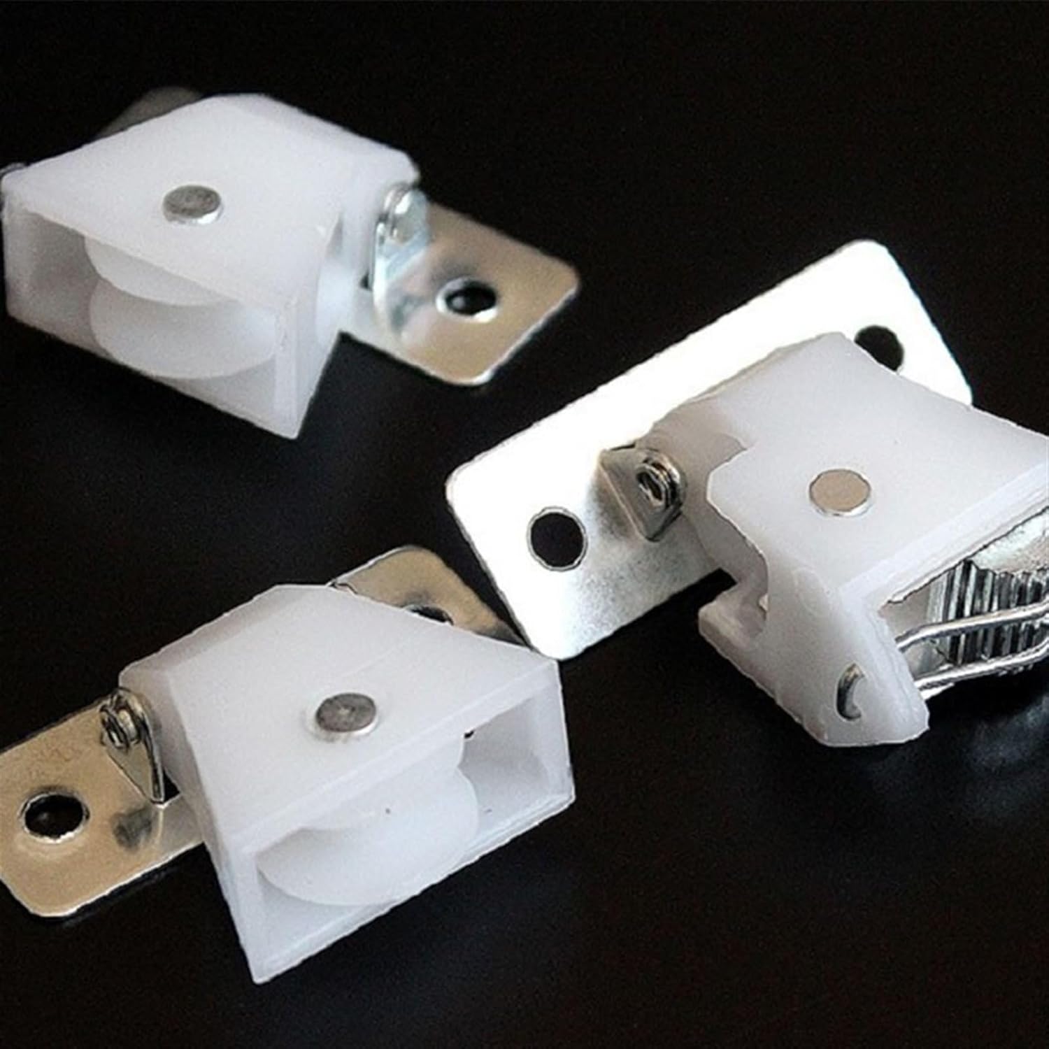 6sets Bamboo Curtain Splint Reed Rolling Window Pulley +Copper core Lock Catch kit Buckle Gear Power Elevator Fittings