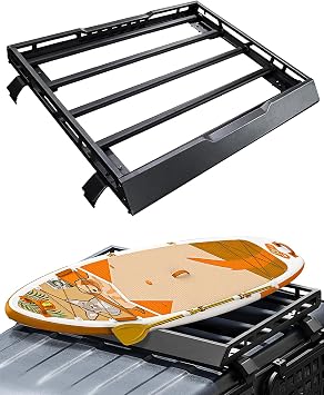 Jb64 Jimney Roof Rack, Base Carrier, Jimney Sierra JB74, 4 Brackets, Luggage Storage, For Travel & Business Use, Lightweight, Side Openwork Design, Aluminum, Rustproof, Wind Noise Reduction