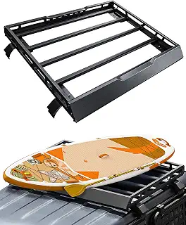AMWMORV ジムニー ルーフラック JB64 JB74 | 荷物放置, 旅行・露営用, 軽量, 側面透かし彫り設計, アルミ製, 防錆, 風切音低減，4ブラケット,