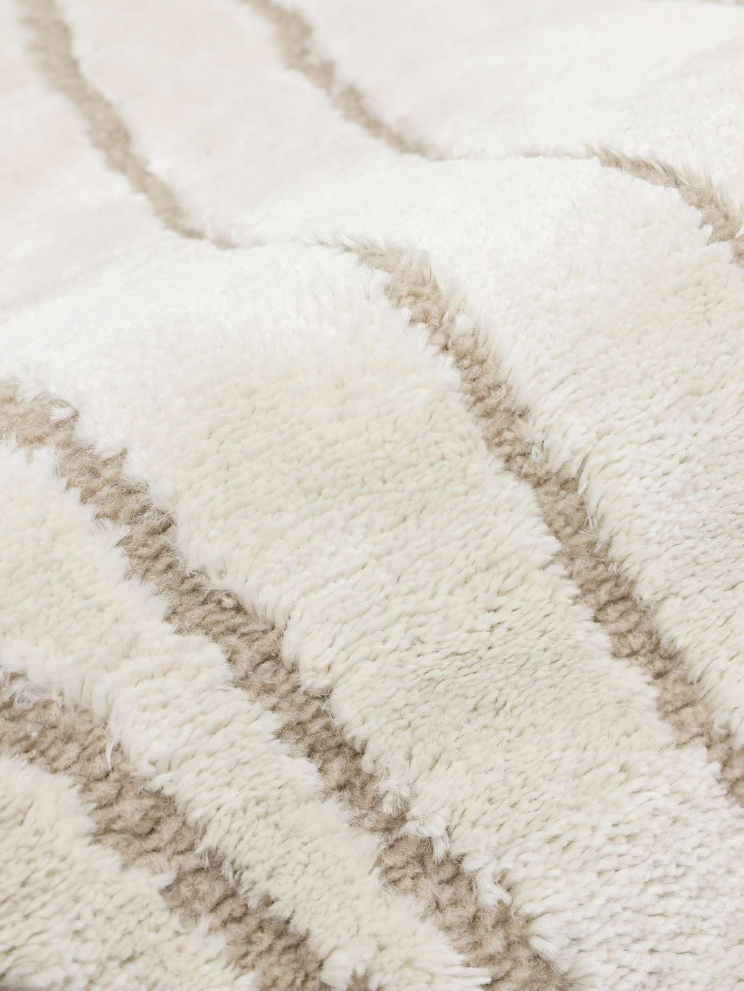 RugVista Bahia, Tappeto, Moderni, 240 x 340 cm, Rettangolare, Pelo medio, Soggiorno, Camera da letto, Lavabile solo a secco, oeko_tex_100, Bianco crema/Beige