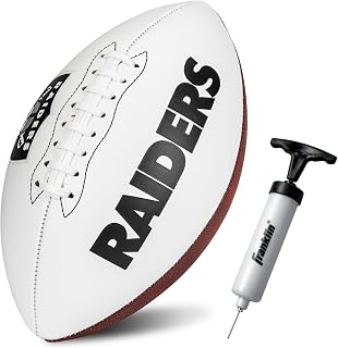 NFL Autograph Football - Official Size White Panel Souvenir Football for Autographs + Signatures - NFL Team Fan Shop Memorabilia