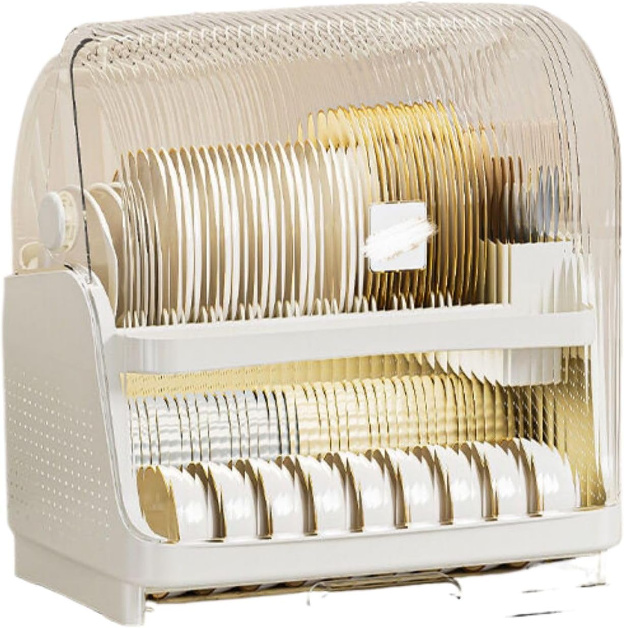 碗筷餐具收纳盒沥水碗架盘子家用厨房 Kitchen Gadgets, Cook Accessories 放碗多层防尘碗碟架碗柜 KCookware Accessories - 234