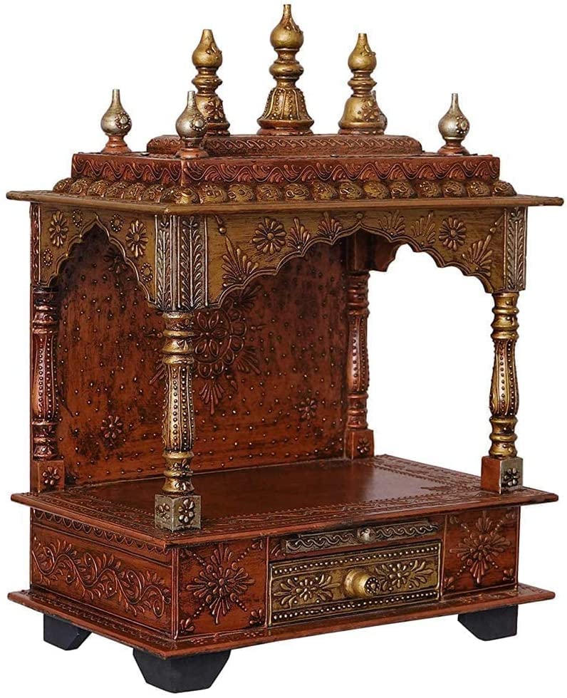 Templo étnico Devyom mandir de madera para regalo de inauguración