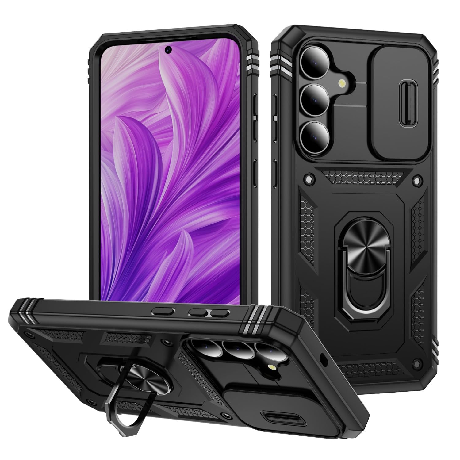Coque Samsung Galaxy A35 silicone rigide noir anti-rayures prise en main optimale - 6