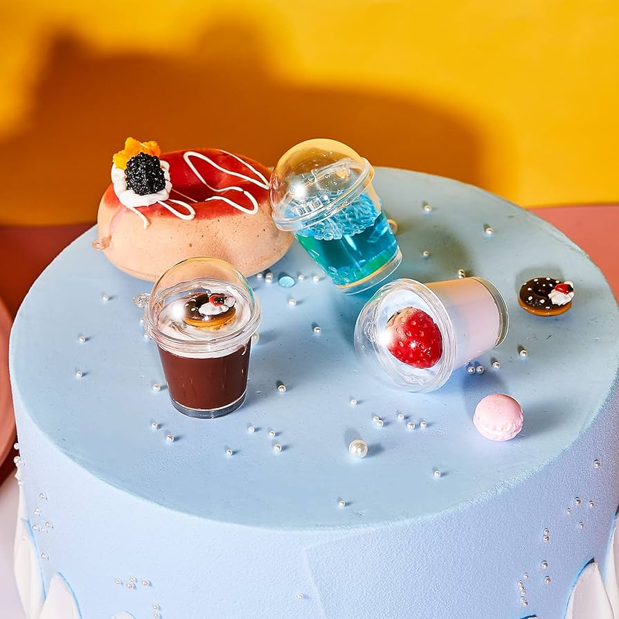 ①　ミニチュア　透明カップ　1個33円　ドールハウス Amazon.co.jp: ドールハウス用プラスチックミニコーヒーカップ