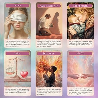 Kalbin Fısıltıları / Gerçek Aşkı Arayanlar Için 70 Adet Açıklamalı Aşk ve İlişki Tarot Kehanet Kartı
