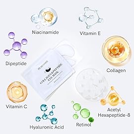 PEAUAMIE Under Eye Patches Collagen and Peptide Eye Mask for Dark Circles and Puffiness,Face Mask Skin Care Products 30 Pairs
