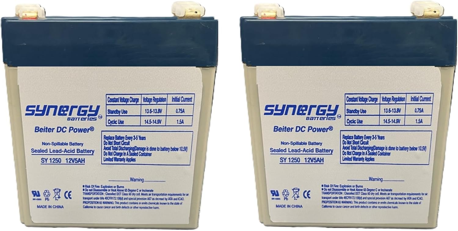 41B591 Rechargeable Battery Replacement for BBU Includes 2 Batteries- These Come in Black or Gray depending on The Supply Chain. They are All Synergy Brand by Beiter DC Power