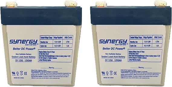 41B591 Rechargeable Battery Replacement for BBU Includes 2 Batteries- These Come in Black or Gray depending on the Supply Chain. They are All Synergy Brand by Beiter DC Power