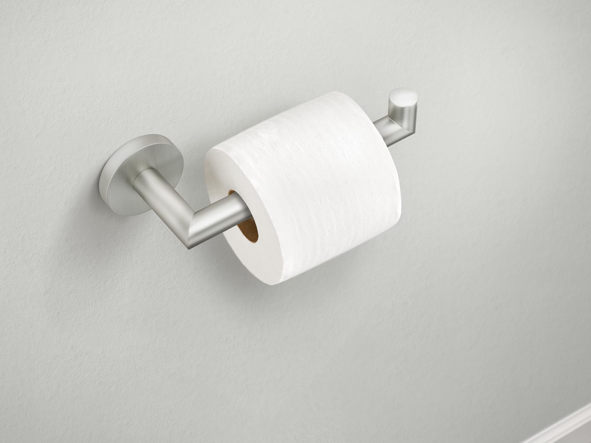 Moen Y5709BN Modern Single Post Toilet Paper Holder, Brushed Nickel — Amazon image 3