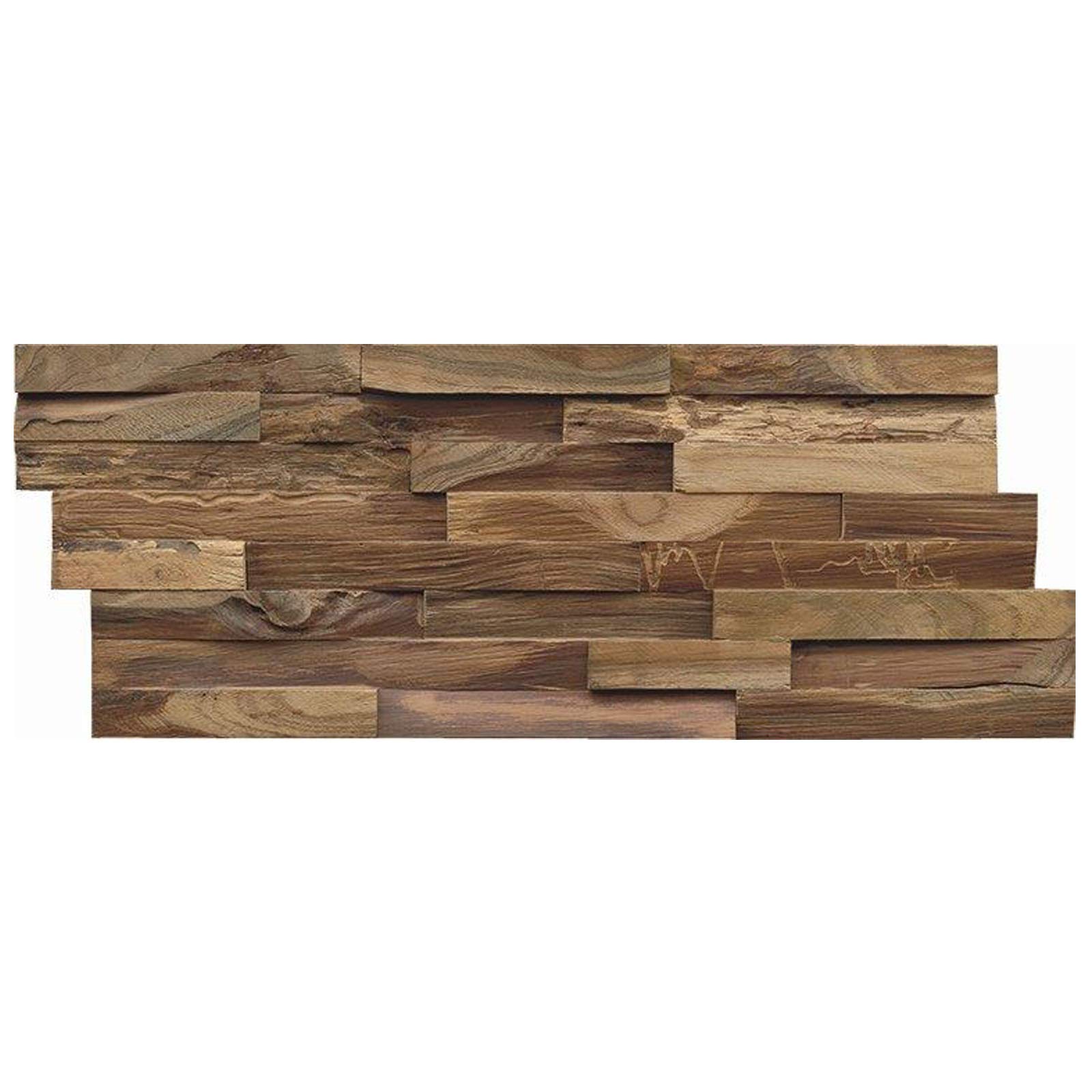 INDO Edel-Holz-Wandverkleidung Teak Elegance (Nature)