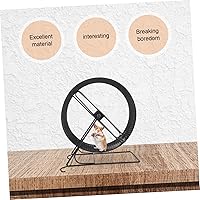 Vista 6 de Ruedas para correr de hámster, rueda de hámster, juguete de rueda de ejercicio para hámsters, jerbos, ratas, erizos