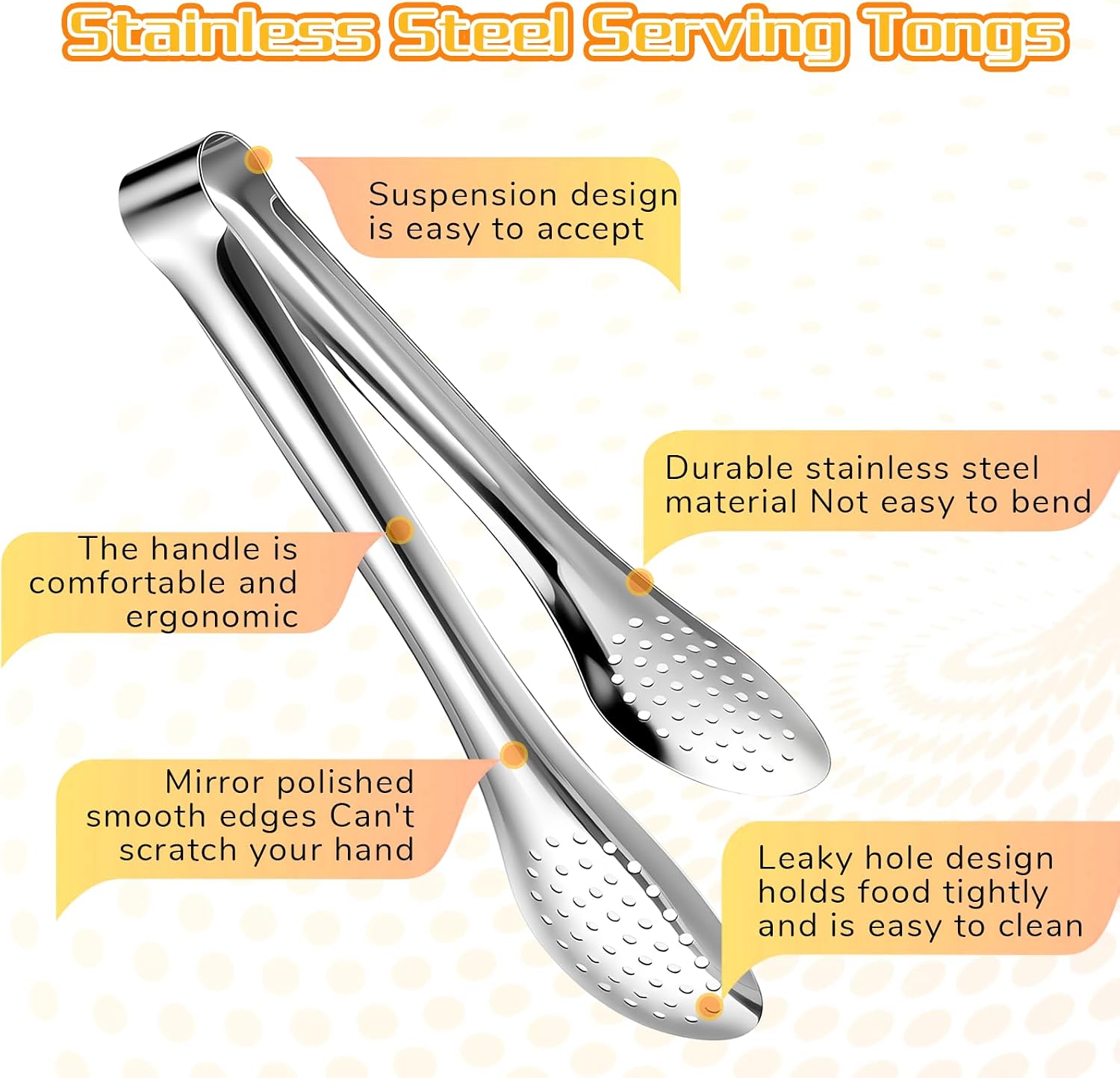 12 Pack Small Serving Tongs Buffet Utensils Buffet 9 Inch