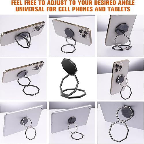 Miniatura 7 de cobee Soporte de anillo para teléfono celular, soporte de dedo, rotación de 360, agarre trasero de metal, soporte plegable para teléfono celular,