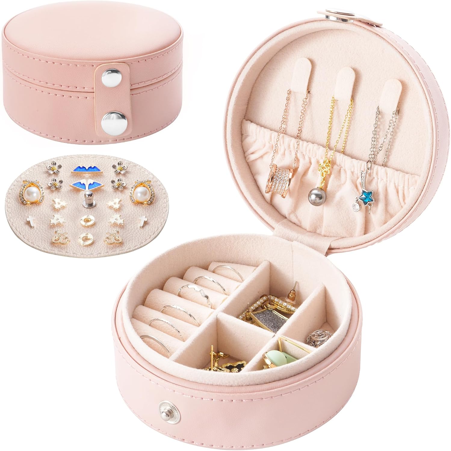 Amazon.com: Jewelry Travel Case Organizer, Small Jewelry Box, Portable ...