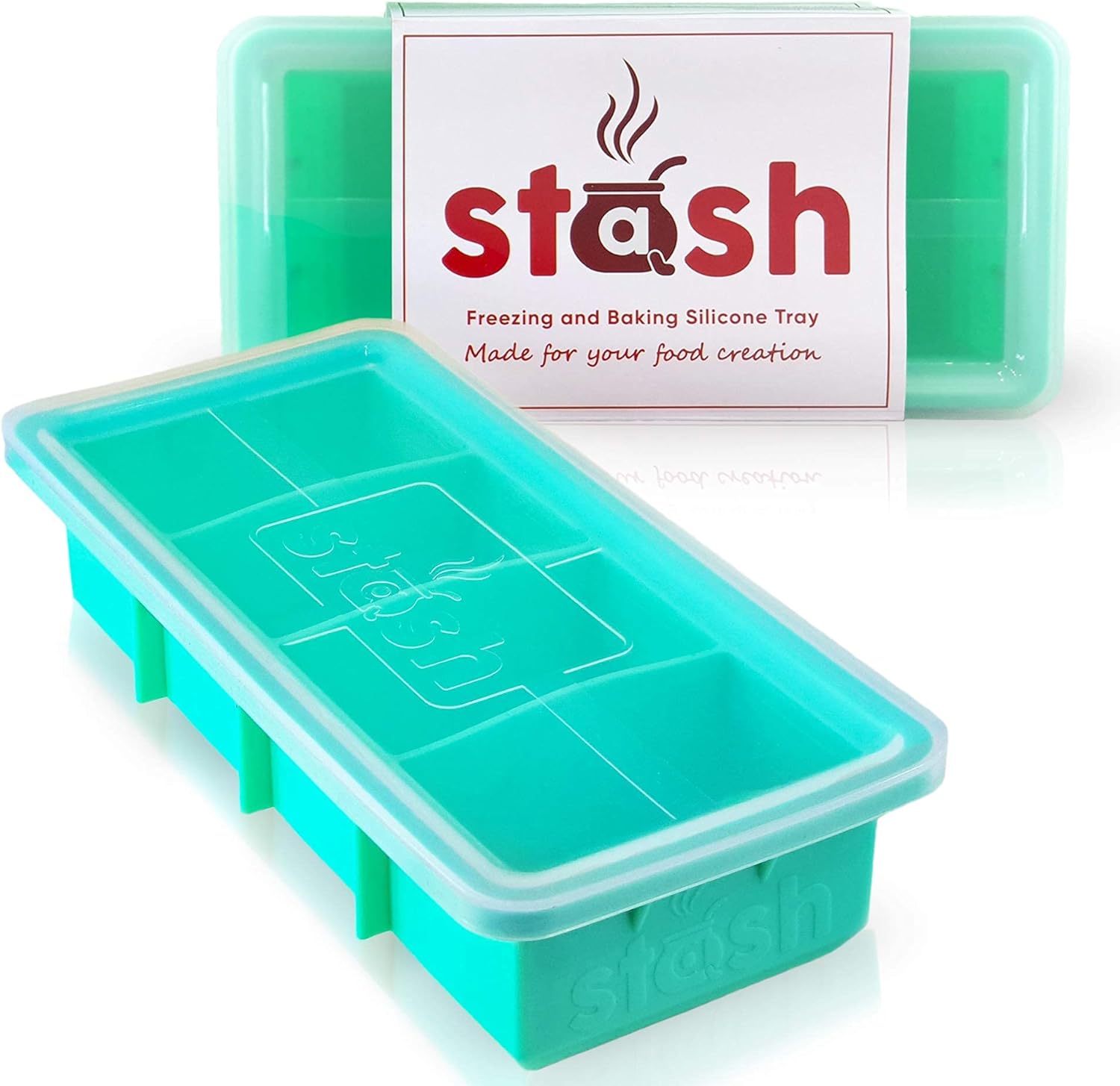 Stash Silicone Freezing Tray with Lid and Baking Tray One