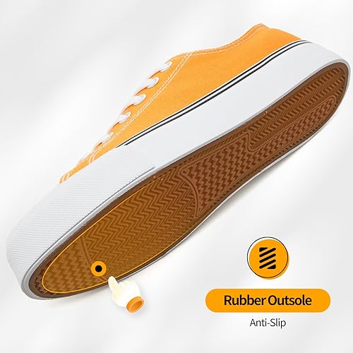 Miniatura 6 de ZGR - Zapatillas de tenis blancas para mujer, con cordones, de lona, zapatillas casuales de lona para caminar