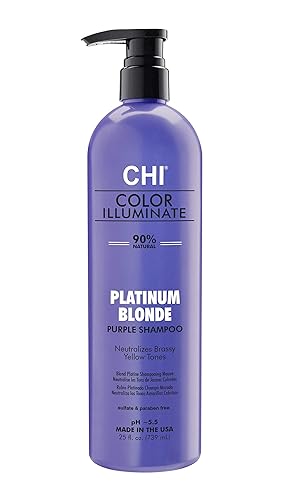CHI Color Illuminate Champú Rubio Platino, 25 fl oz disponible en Yaxa Peru