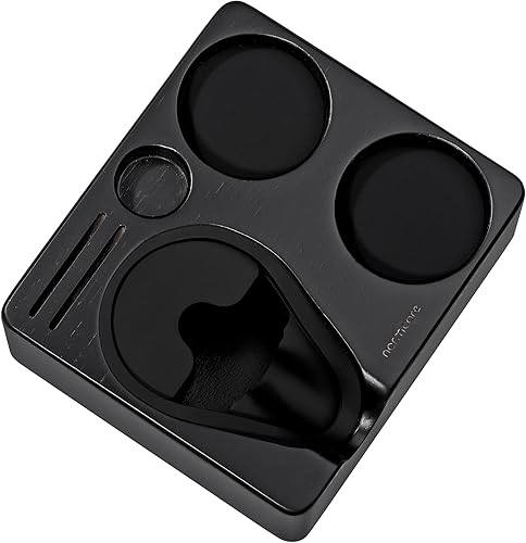 Miniatura 4 de Normcore Estación de apisonamiento compacta  Base de estación de manipulación negra espresso  Soporte de manipulación de roble negro americano