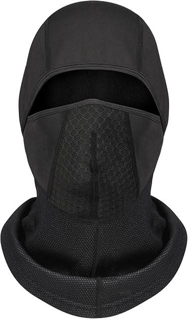 TAGVO Warm Balaclava Face Mask, Ski Balaclavas with Breathable Mesh, Motorbikes Outdoor Winter Balaclava Hat Waterproof Thermal Fleece Full Cover Cycling Caps - Size Universal