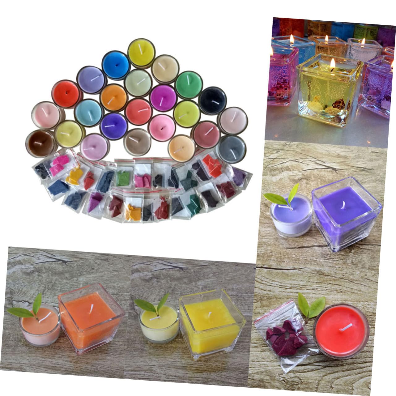 LALAFINA 3stücke Farben Wachsfarbstoffe Für Kerzenherstellung Handgemachte Seifen Und Duftkerzen Pigment Für -projekte Hochwertige Klumpenfreie Farbstreifen Für Gleichmäßige