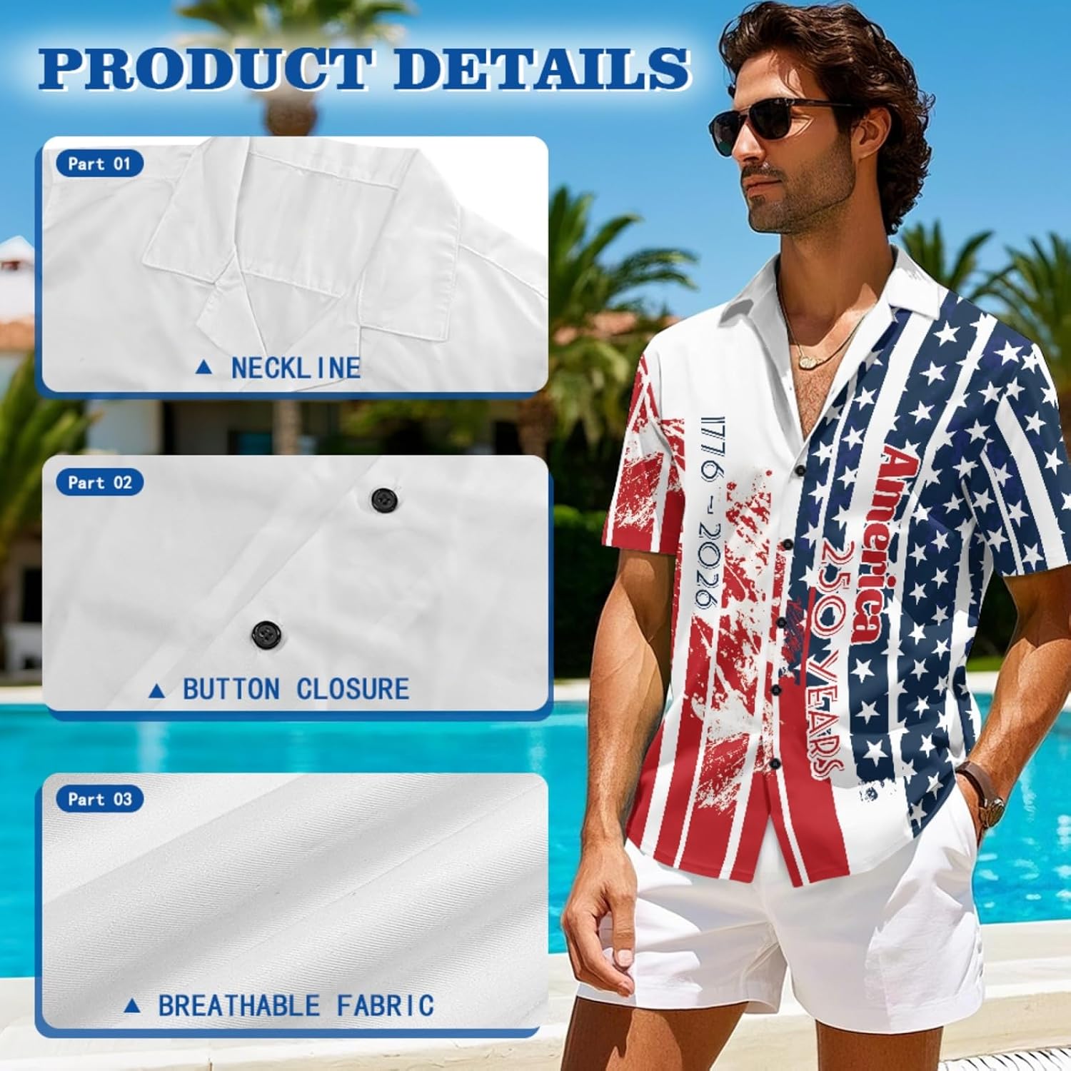 Matching Hawaiian Outfits for Couples Short Sleeve Men Hawaiian Shirt and Womens Sleeveless Midi Dress