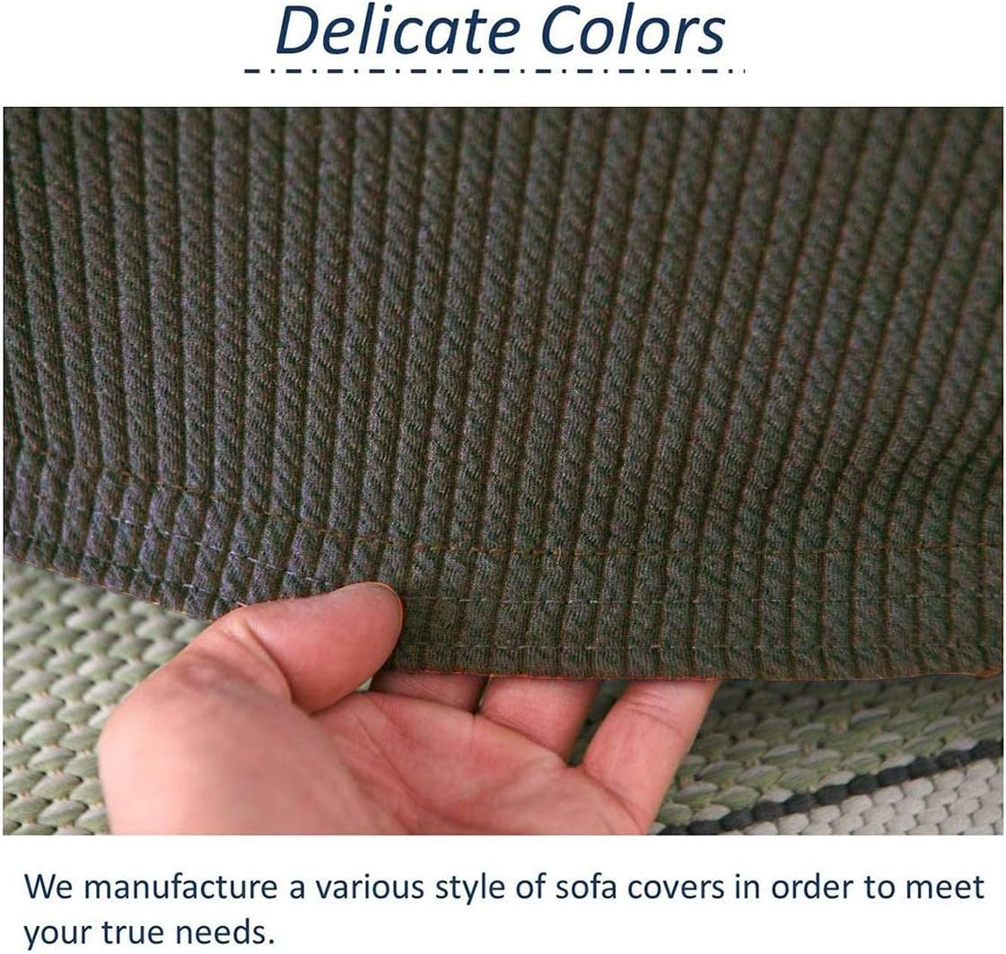 Argstar Thickened Stretch Couch Slipcovers, Washable Strapless Sofa Protector and Elastic Couch Covers for Furniture, Dark Grey
