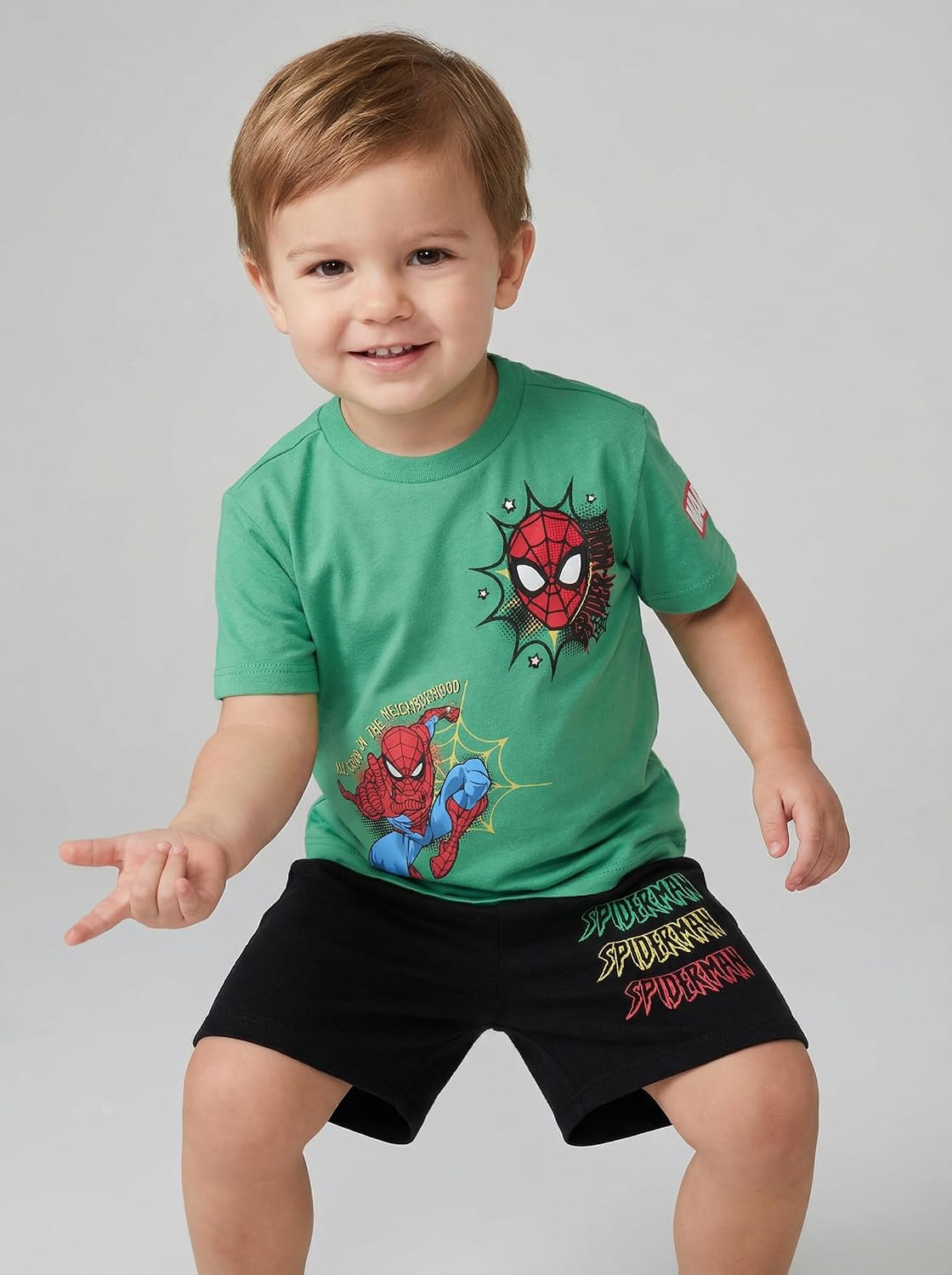 Marvel Boys' T-shirt and Shorts Set
