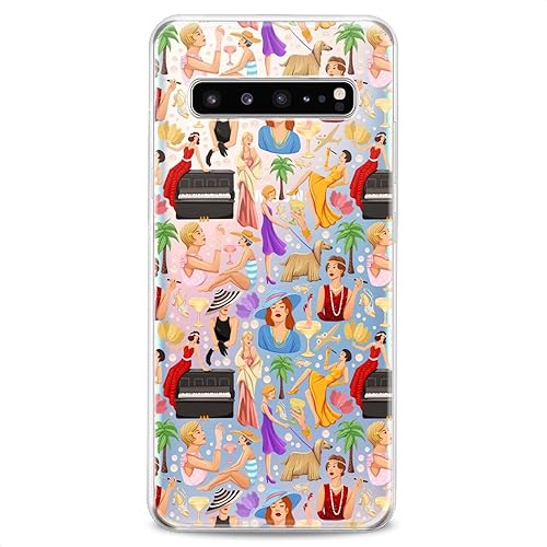 Miniatura 36 de Funda compatible con Samsung A91, A54, A52, A51, A50, A20, A11, A12, A13, A14, A03s, A02s, flexible, transparente, diseño de silicona animal, diseño