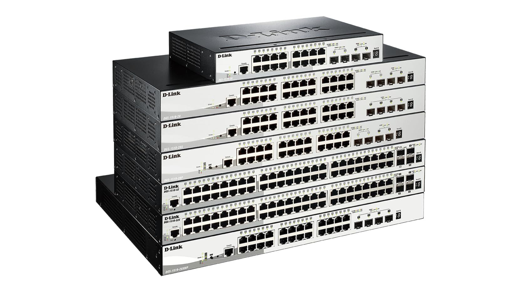 D-Link DGS-1510-20/E Switch Smart Manageable 20 Ports Gigabit 10/100/1000mbps, Réseaux Gérés - Cordon d'alimentation UE Uniquement Noir/Gris 20 Ports|16x1G|2xSFP|2x10G SFP+