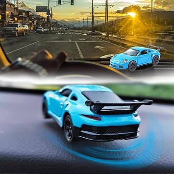 Drifting Car Dashboard, Mini Car Model with Self Adhesive Base, Drifting Car Accessories for Car Dashboard Accessories Toys for Desk Decor Room Decor Birthday Gift (Blue) - image, photos