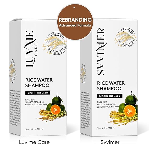 Rice Water Hair Thickening Shampoo with Biotin - Strengthening and Volumizing Shampoo for Thinning Hair, All Hair Types, Men and Women 10 Fl Oz