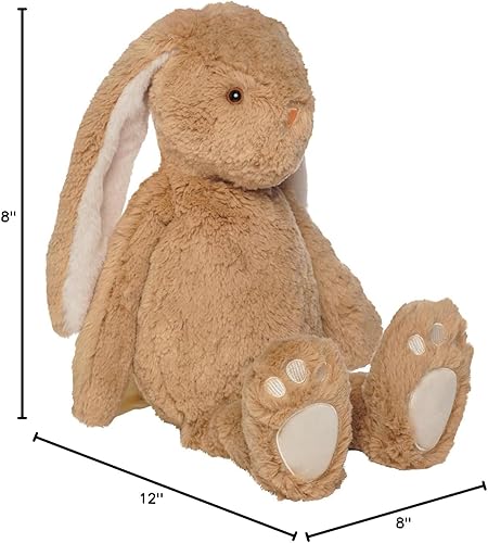 Miniatura 8 de Manhattan Toy Willow The Coffee & Beige Snuggle Bunnies - Animal de peluche de 12 pulgadas con detalles bordados