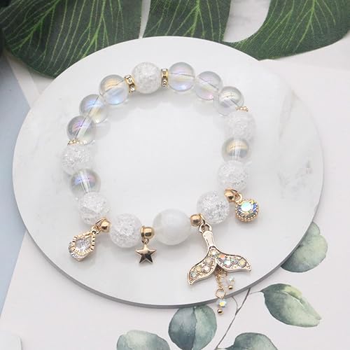 Miniatura 4 de 72ore Pulsera de cola de sirena para niñas, pulsera motivacional de cristal, pulsera inspiradora, regalo de cumpleaños, Acción de Gracias, Navidad,