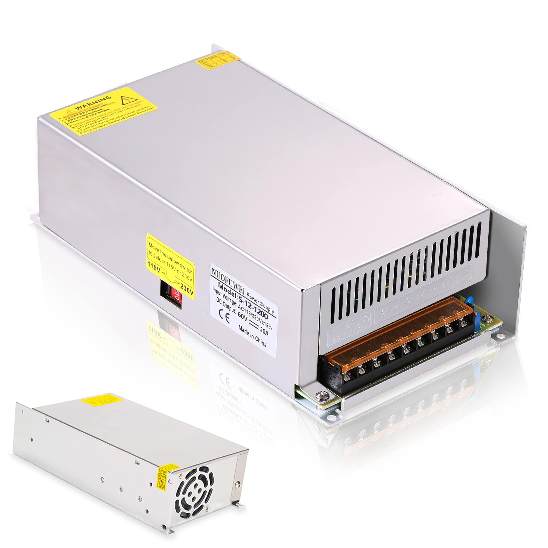 DC 12V 100A 1200W Zasilacz Transformer 230V AC na 12V DC konwerter Switch Zasilacz Transformer Adapter Dla 12Volt Motor Pump LCD Monitor CCTV Security Camera Car Stereo 3D Printer i więcej 12V Device