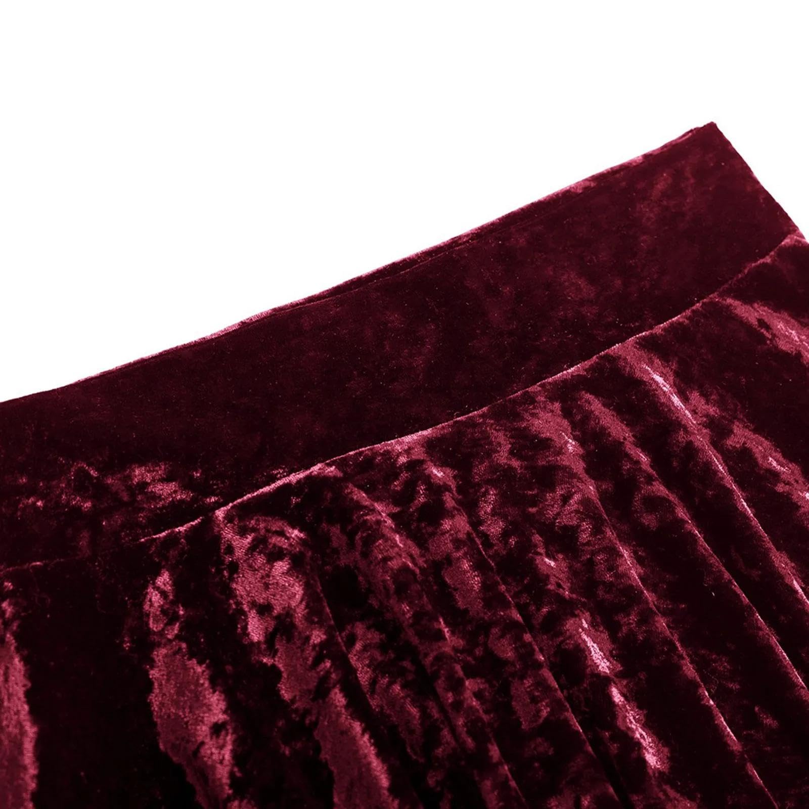 Rock Damen Langer Taille Skirt Linie Falten Faltenrock Mit Hoher Taille Für Damen Röcke Mit Hoher Taille