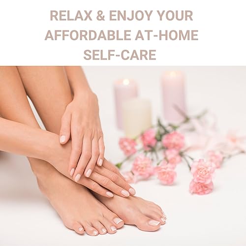 Miniatura 9 de Alice & Bella Tiras de uñas de gel semicuradas  Kit de pedicura favorito de Bella 32 piezas  Color rosa degradado suave con un toque de purpurina