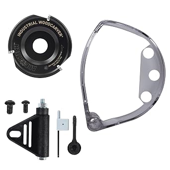 ARBORTECH Industrial Woodcarver Pro Kit | 100 mm Carbide Wood Carving Disc for Angle Grinder with Protective Guard | IND.FG.200