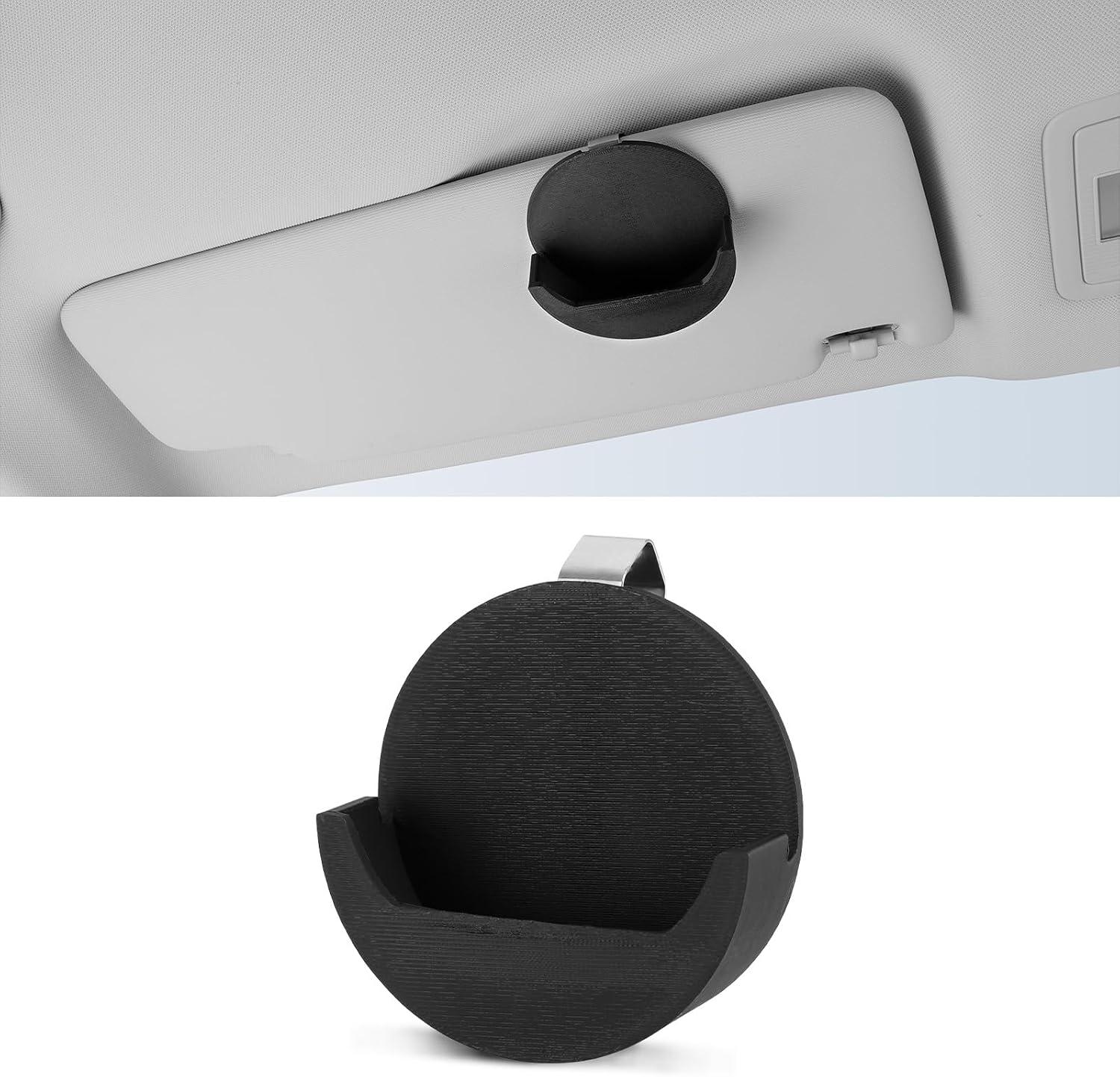 LECART Car Visor Clip Can Holder, Universal Holster Clip to Belt, Lightweight & Compact Storage Organizer Accessories, Great Present for Love One, Black ABS