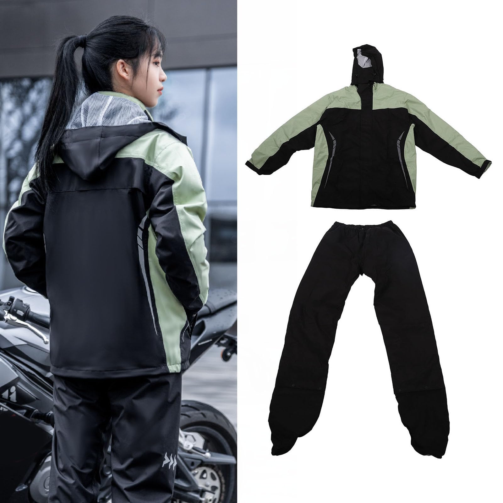 Rain Suit Wodoodporny Oddychający Oddycha (XL)