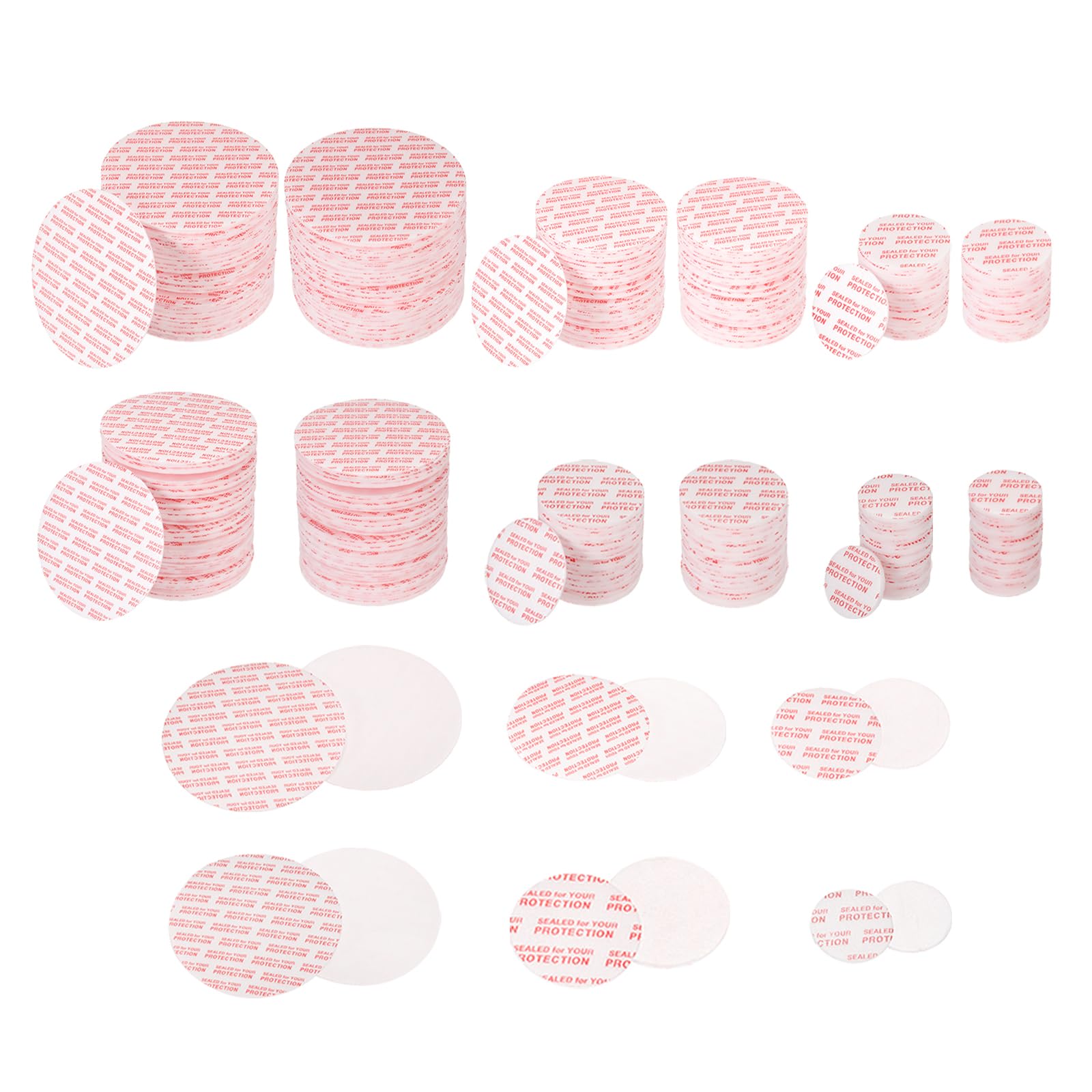 Joints adhésifs ronds sensibles à la pression opercule bocal plastique verre 600 pcs