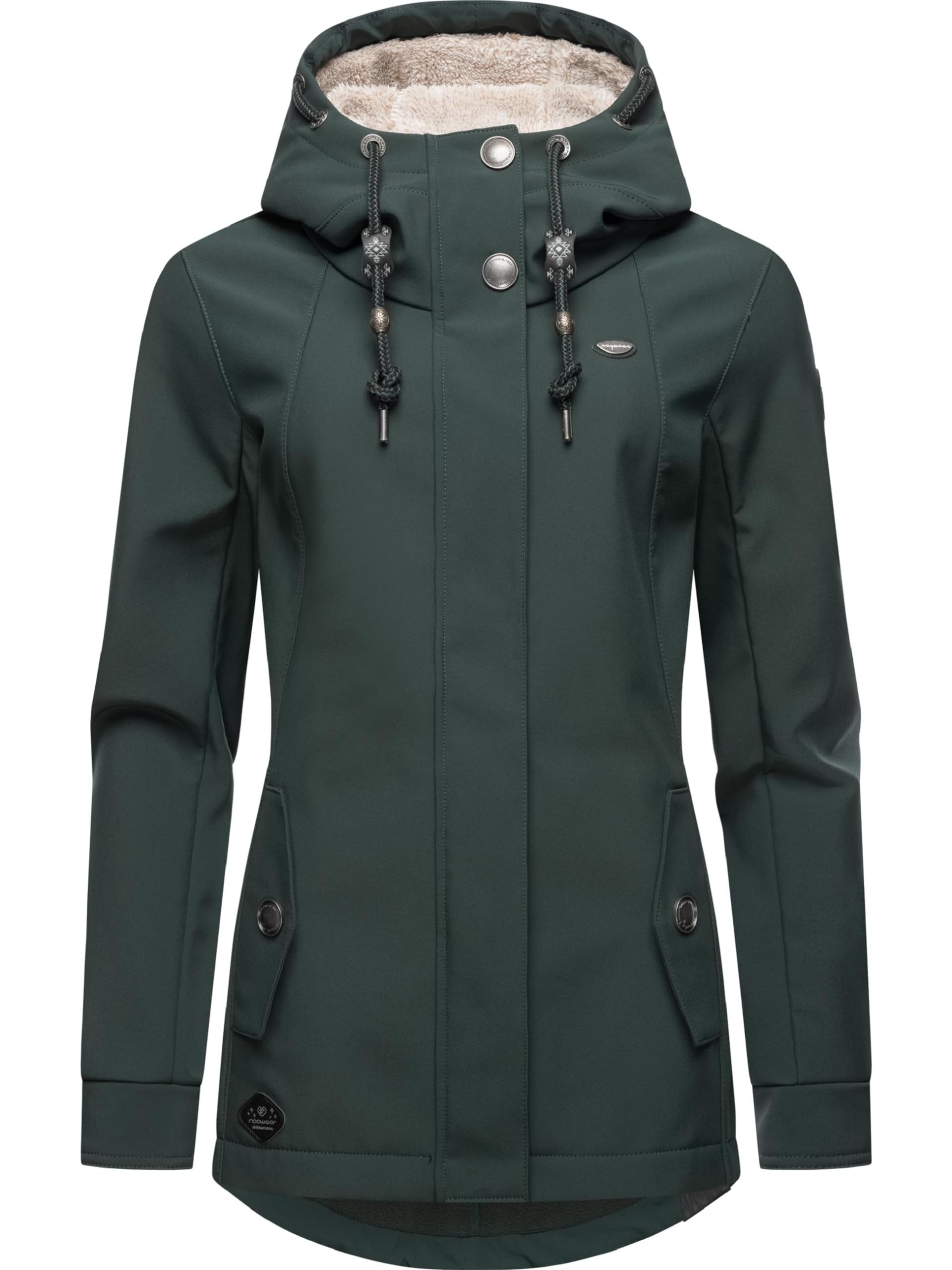 Ragwear Damska kurtka przejściowa softshell, wodoszczelna, oddychająca, z kapturem, Monadde Softshell XS-6XL