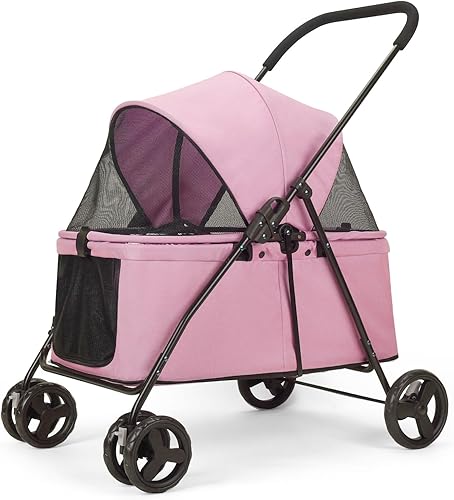 Miniatura 9 de Wedyvko - Cochecito de perro 20% más grande, para mascotas medianas y pequeñas, con bolsas y dispensador para excrementos de perro, bolsa de