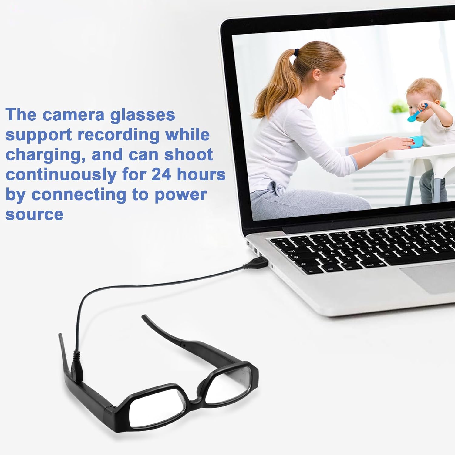 Glasses Camera Wearable Outdoor Sport Action Camera Glasses Video Glasses 1080P HD Recording Motorcycle Riding Portable Smart Glasses for Cycling, Training, Driving, Hiking, Hunting, Fishing image 5 of 7 B0FFMF19KV