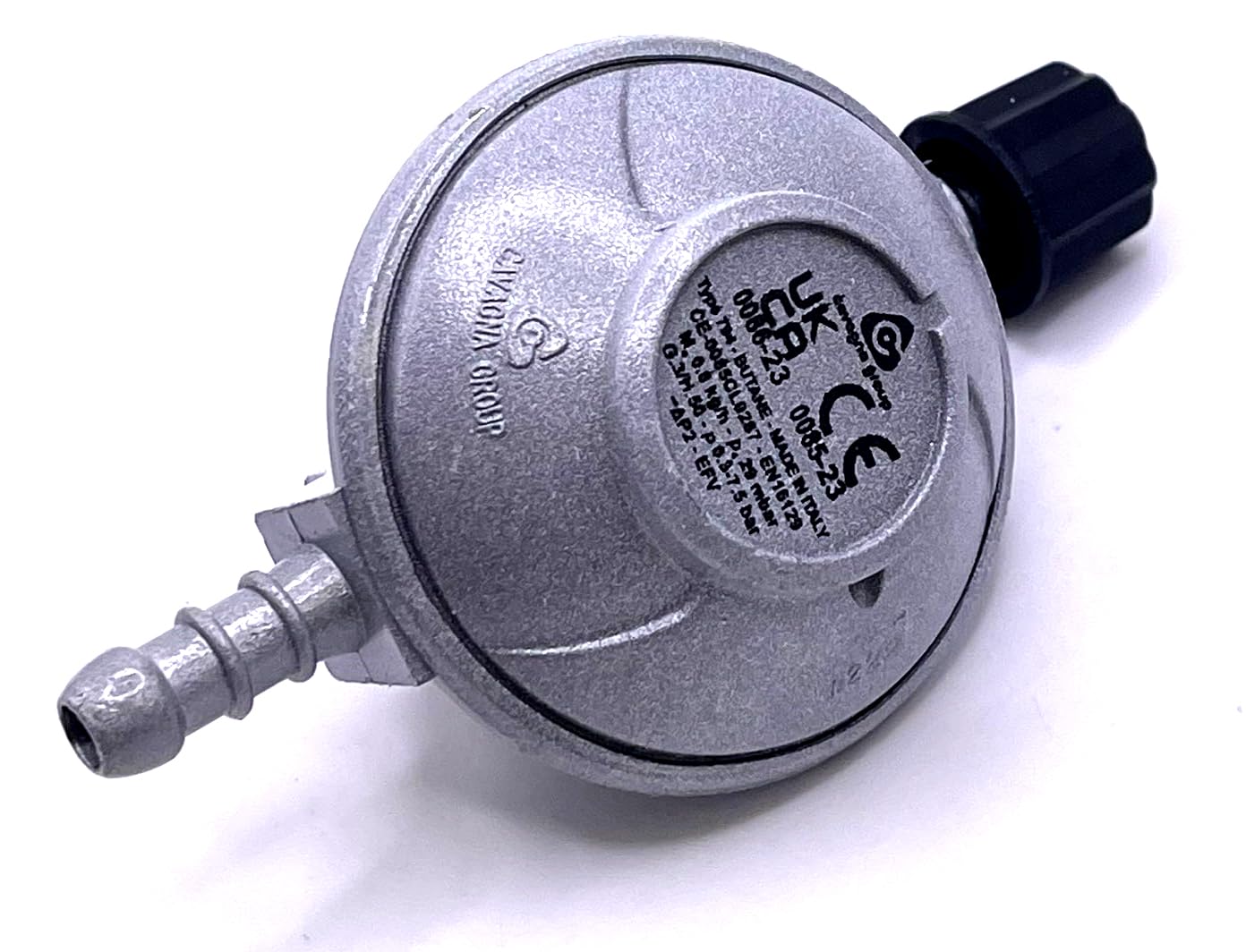 Regulador de presión de gas tipo camping 0,8Kg/h + manguera de alta presión de 1 metro (set)