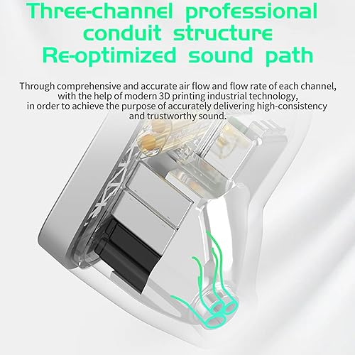 Miniatura 5 de CCA KZ AS16 PRO - Auriculares con monitor de oído, 16BA, controladores de armadura equilibrada, HiFi IEM, auriculares de alta claridad para juegos