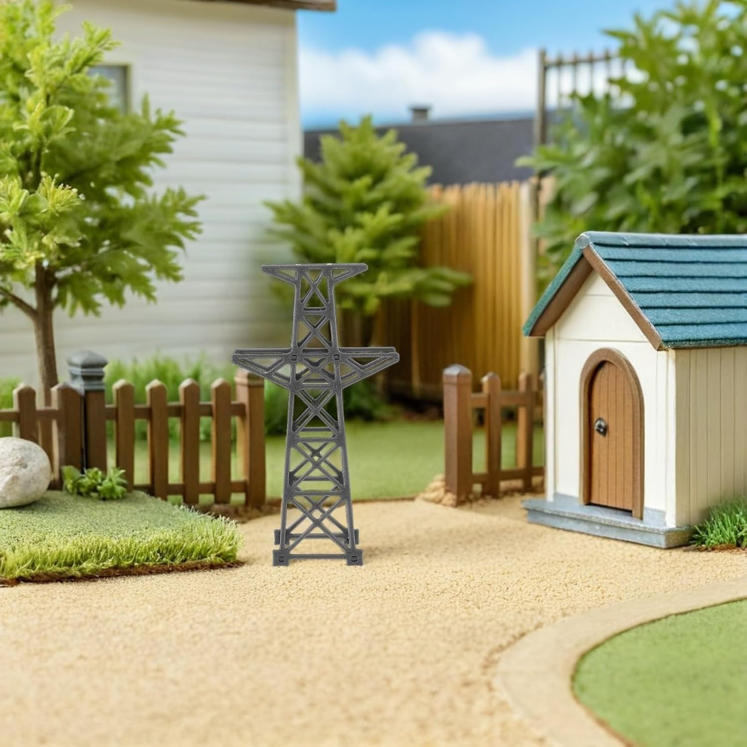 Miniature Kit 200 1: Electric Model Tower Transmission Plastic Architecture